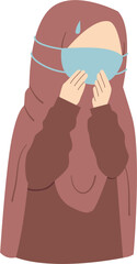 Women wearing medical masks 