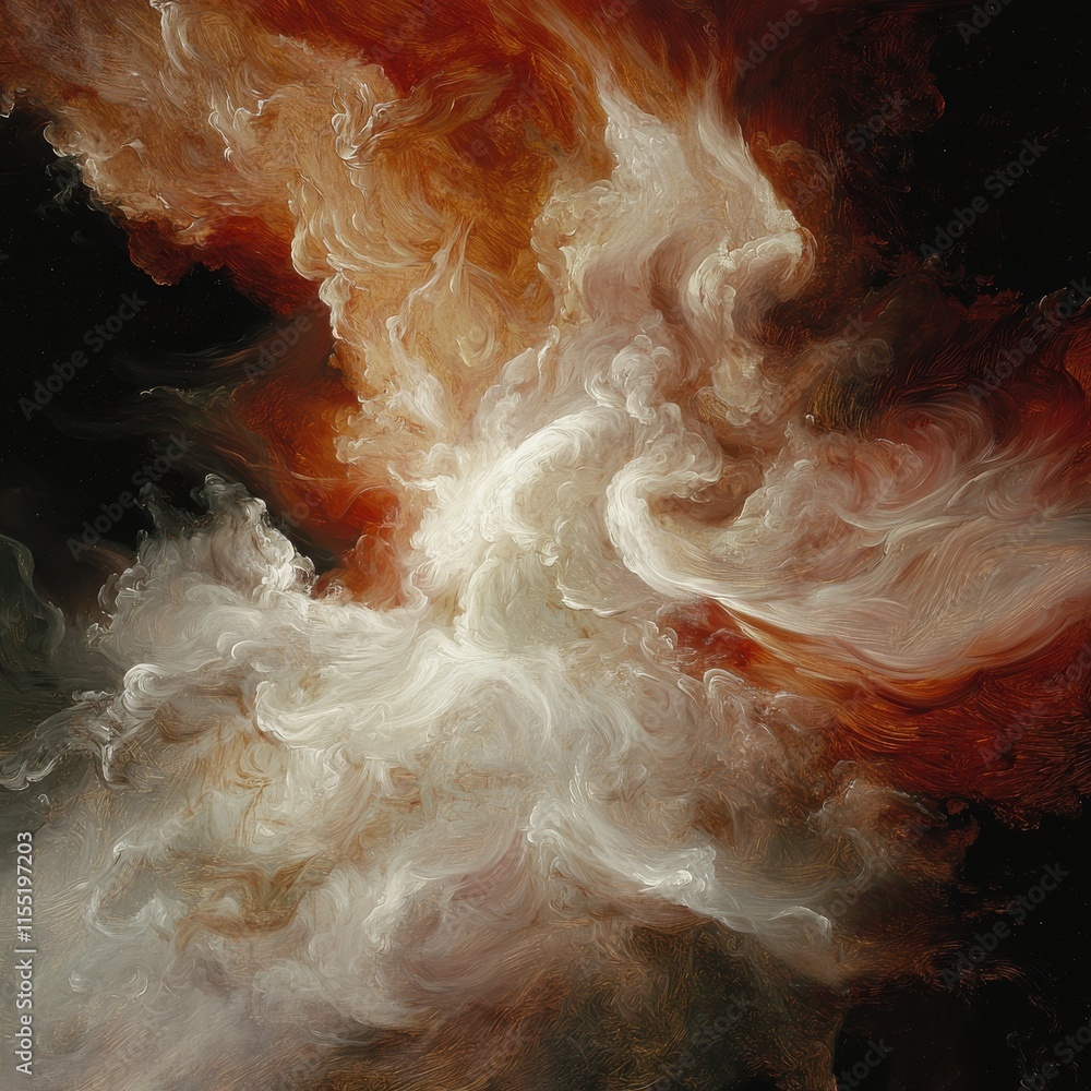 Poster celestial serenity action abstract art visual realm ethereal atmosphere surreal perspective baroque 