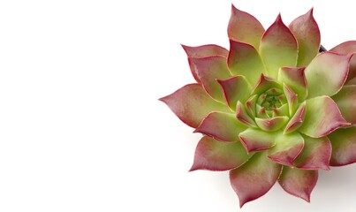 Vibrant succulent pot featuring Sempervivum tectorum, Generative AI 
