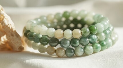 Elegant Stacked Thin Jade Bracelets in Various Hues