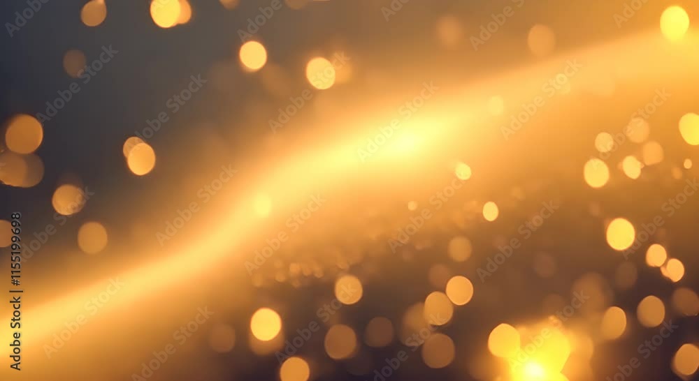Poster abstract motion background shining gold particles gold glitter background with sparkle shine light c