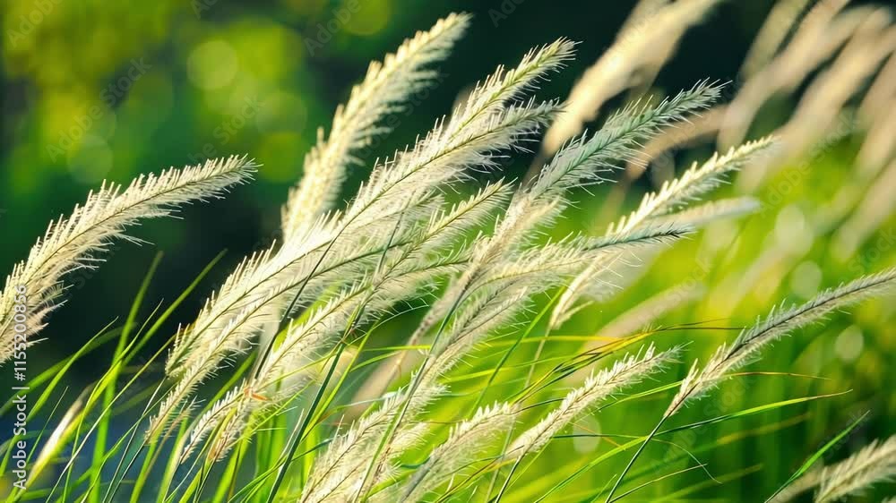 Aufkleber a closeup capture of a strong wind blowing through tall grass symbolizing the invisible force of glu