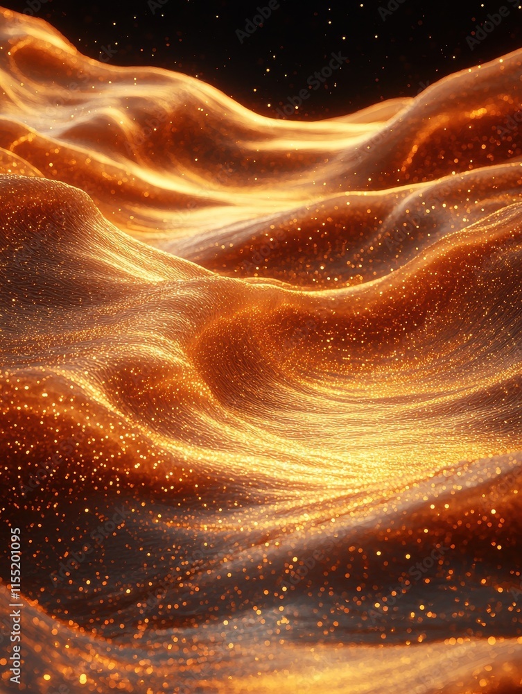 Poster melting mocha mousse patterns abstract environment digital art warm tones dynamic viewpoint fluid mo