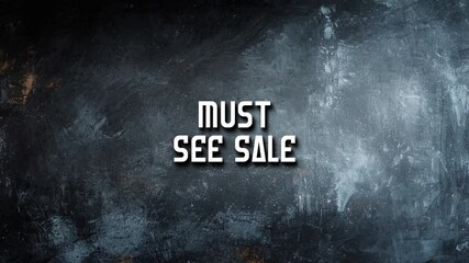 Text Title Animation Video Sales Promotion Must-See Sale