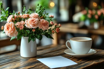 A note written with sincerity and placed on a desk. Generative AI