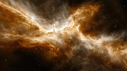 Fototapeta premium Celestial harmony stunning cosmic nebula textures space digital art high-resolution abstract concept