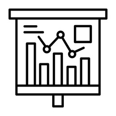 Chart Outline Style Icon