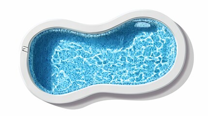 Serene and Inviting Above Ground Pool with Crystal Clear Water Surrounded by White Edging Perfect for Summer Relaxation and Outdoor Recreation