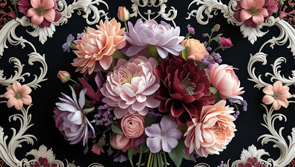 Bouquet of flowers, Generative AI

