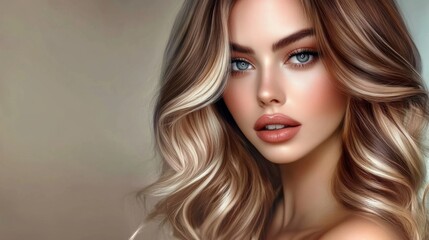 A captivating modeling portfolio emphasizing fashionable hair styles.