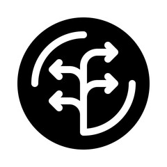 Direction glyph icon