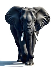 Fototapeta premium elephant isolated on white background