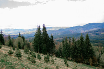 incredible view of the mountains, hiking, travel.