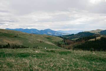 incredible view of the mountains, hiking, travel.