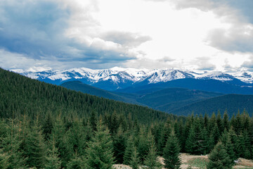 incredible view of the mountains, hiking, travel.