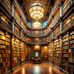 many books in a library generative ai