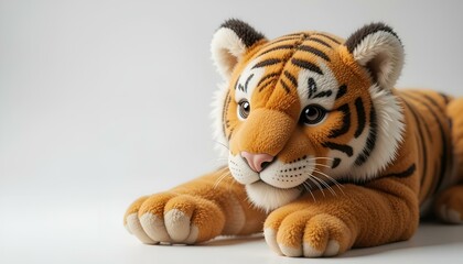 toy stuffed tiger close-up