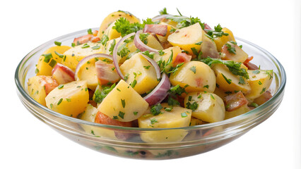 German potato salad on transparent background