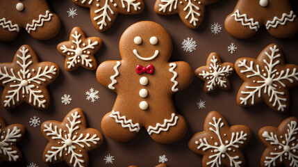 Fototapeta premium Сhristmas gingerbread cookie