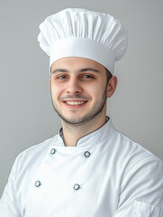 portrait of a chef with hat