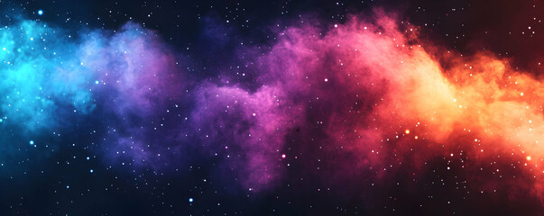 Naklejka premium Cosmic Nebula Illustration