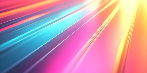 Obraz premium Abstract Background Image: Vibrant Pink, Blue, Yellow Lines
