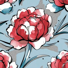 seamless pattern with flowers	