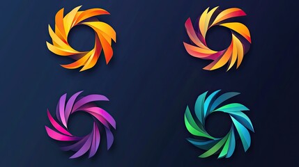 Fototapeta premium Set Logo Template RGB