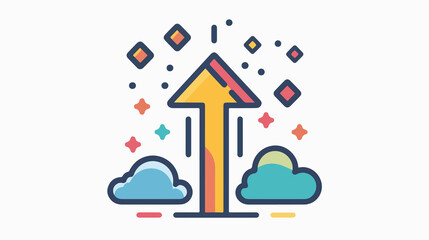 Professional Upload Arrow Icon for Basic Web Design Enhancement