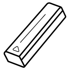 Eraser Line Art Vector Design