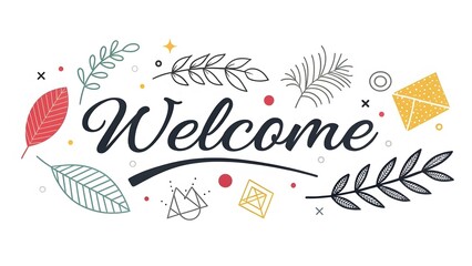 Welcome Typography Design - Creative and Stylish Concepts