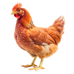 Fototapeta premium Hen isolated on white