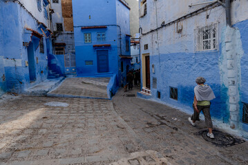 Chefchaouen Chaouen Morocco Blue City. Blue pearl. Rif mountains 