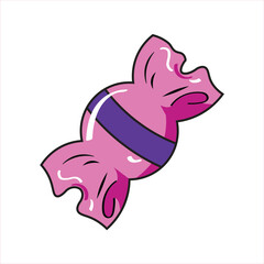 Vector image of candy pink color