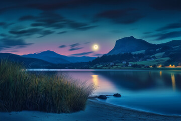 Fototapeta premium winter landscape in the mountains