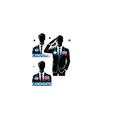 Candidate icon vector symbol design art illustration