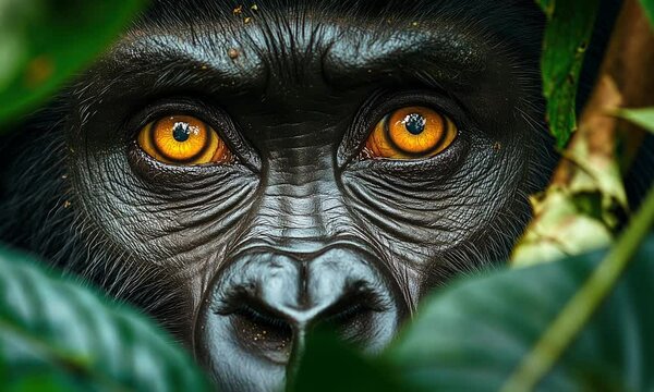 Golden Gaze The Enigmatic Eyes of the Jungle Sentinel