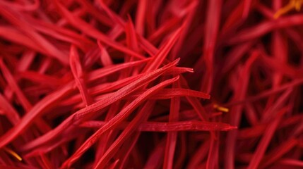 Fototapeta premium Close-up RAW Style of Saffron threads close-up, world's most expensive spice