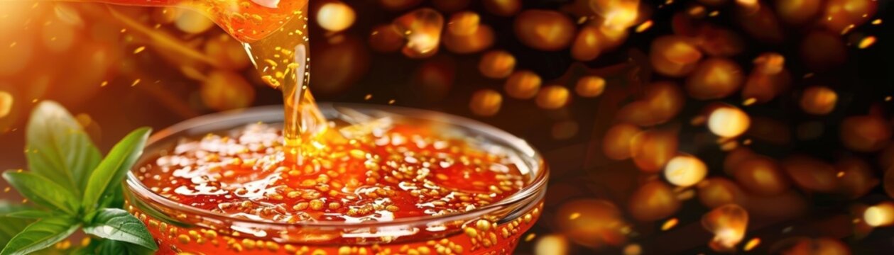 Close-up RAW Style of Traditional Thai fish sauce fermentation, flavor enhancer