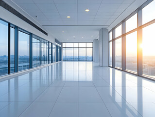 Fototapeta premium Modern Office Building Interior Illustration
