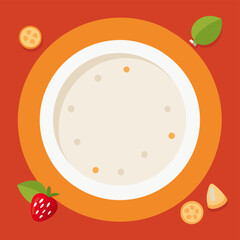 plates and cutlery vectors