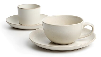 Fototapeta premium white cup and saucer