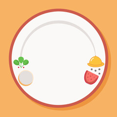 plates and cutlery vectors