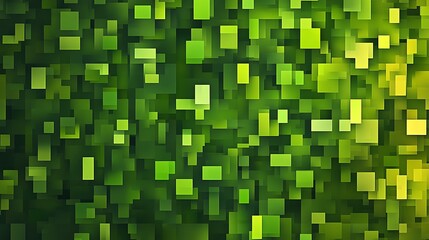 Fototapeta premium Vibrant Green Abstract Digital Painting: Close-Up View of Pixelated Texture. AI Generated