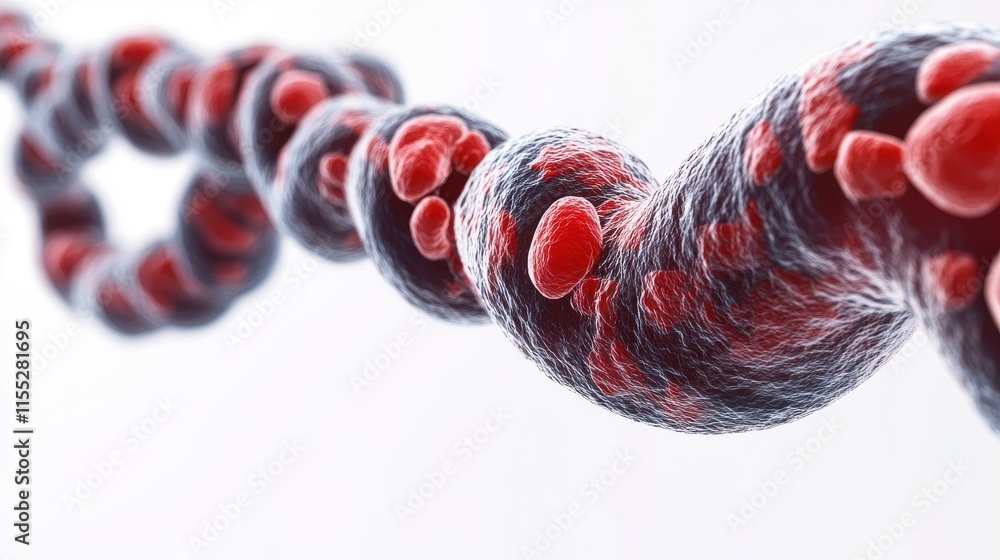 Poster exploring dna structure laboratory scientific visualization abstract environment close-up