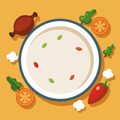 plates and cutlery vectors