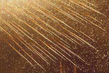 A cinematic shot of a vibrant and sparkling golden background