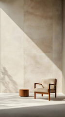 Beige Room 3D Illustration