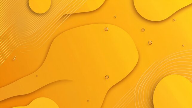 Abstract design featuring fluid shapes and a warm yellow palette with subtle textures.