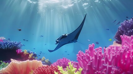Coral reefs are breathtakingly vibrant ecosystems teeming with diverse marine life and located primarily in warm, tropical ocean waters. These underwater marvels are formed by colonies of tiny organis
